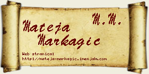 Mateja Markagić vizit kartica